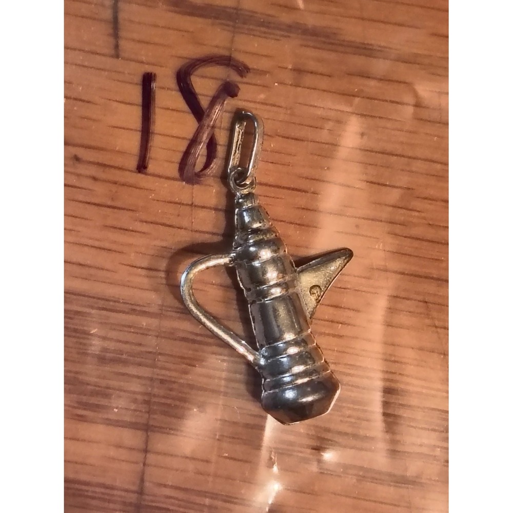Vintage Silver Ray Gun Charm Pendant Sci-Fi Laser Blaster Novelty Retro